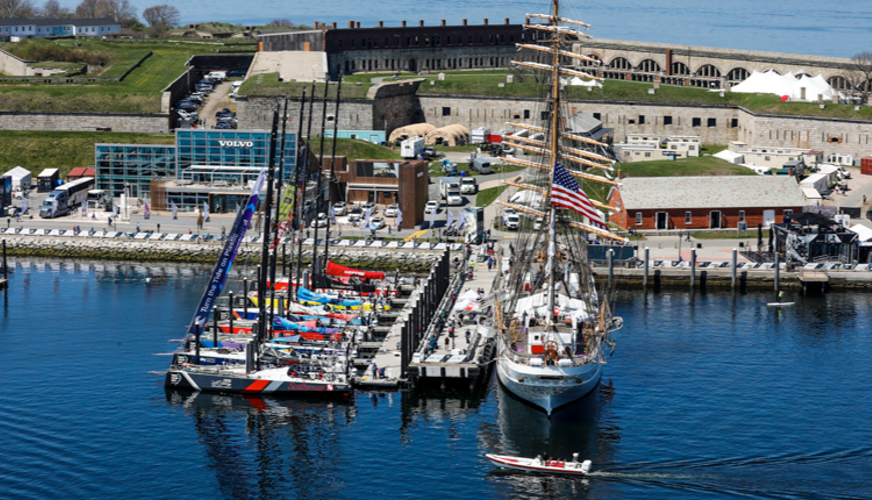 Arial View of Newport dock